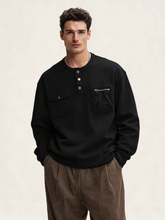 Crew neck casual long-sleeved top