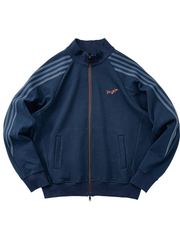 Retro Color-Block Striped Stand-Collar Casual Jacket