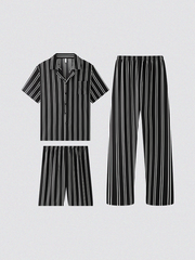 Men's Casual 3-Piece Loungewear/Sleepwear Set