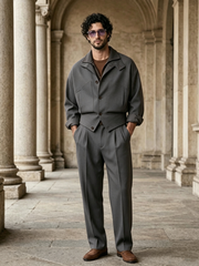 Men's Stylish Casual Short-Length Top Set
