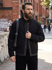 Men's Stand-Collar Corduroy Work Jacket