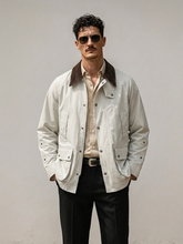 Men's Multi-Pocket Utility Windbreaker Jacket
