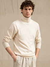 High-neck wool-blend knit base layer