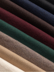 High-neck wool-blend knit base layer