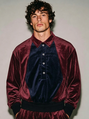 Stylish and Casual Men's Velvet Top
