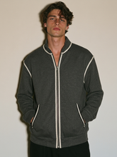 Men's casual baseball-collar jacket