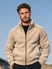 Men's Stand-Collar Fleece Jacket