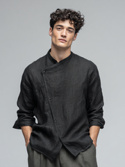 Top casual in lino da uomo