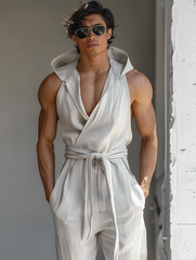 Tuta casual con cappuccio da uomo