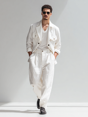 Abito da uomo in lino alla moda