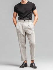 Pantaloni a righe da uomo