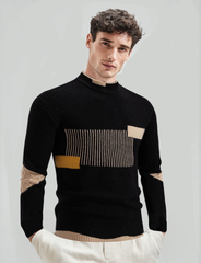 Maglia casual a maniche lunghe da uomo in maglia