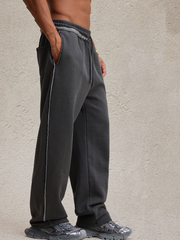 Pantaloni casual in maglia con bordo arrotolato