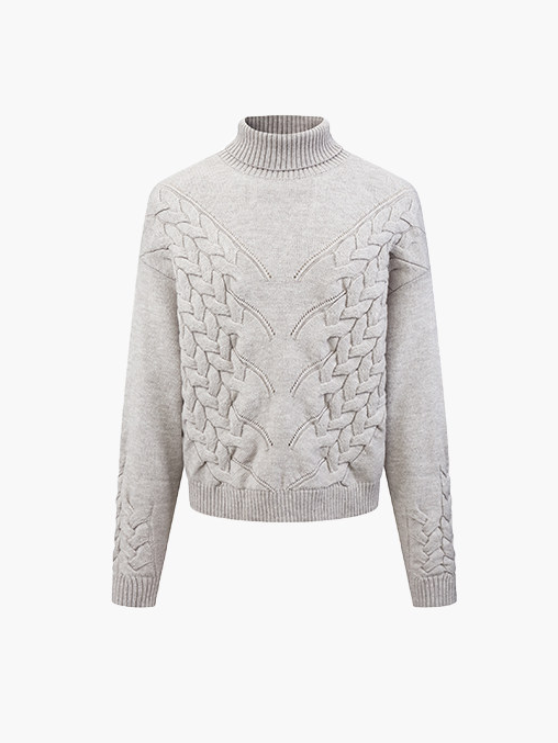 Men's blended jacquard knit top