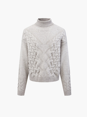 Men's blended jacquard knit top