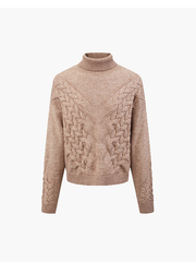 Men's blended jacquard knit top
