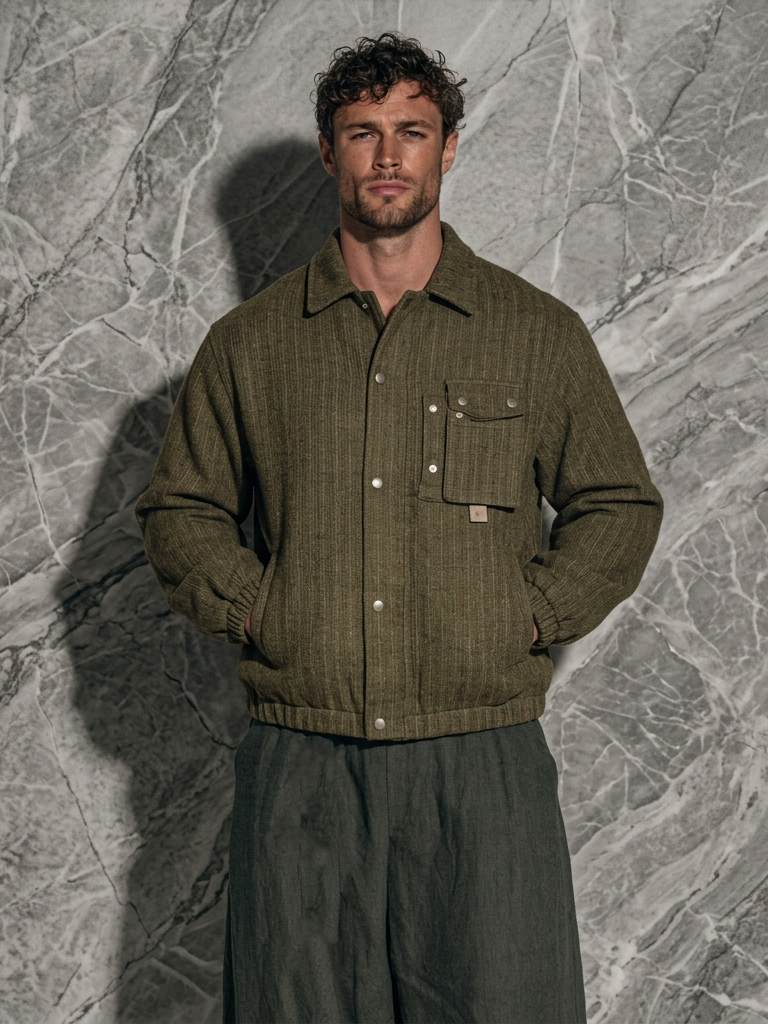 Men's Striped Casual Autumn Jacket