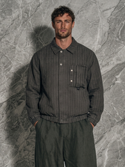 Men's Striped Casual Autumn Jacket