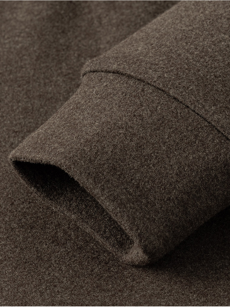 Blended-wool Henley sweatshirt