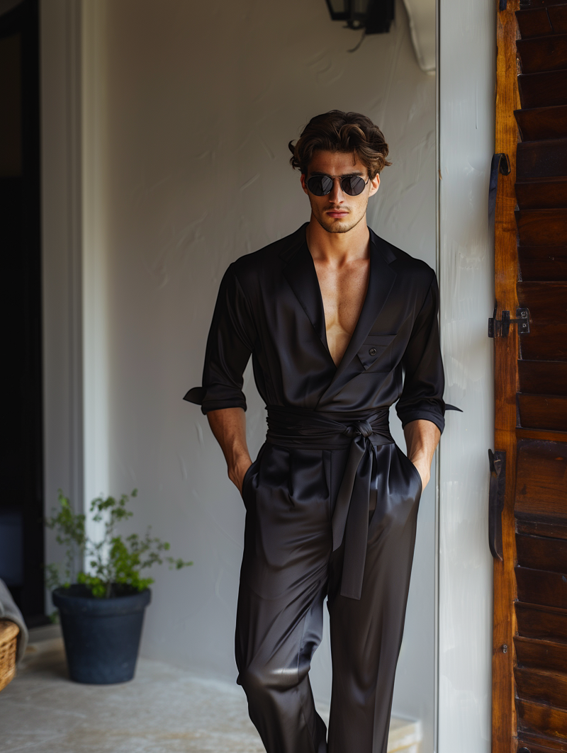Tuta casual a maniche lunghe da uomo