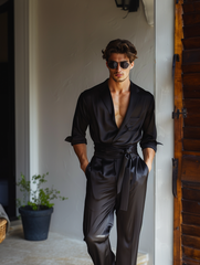 Tuta casual a maniche lunghe da uomo