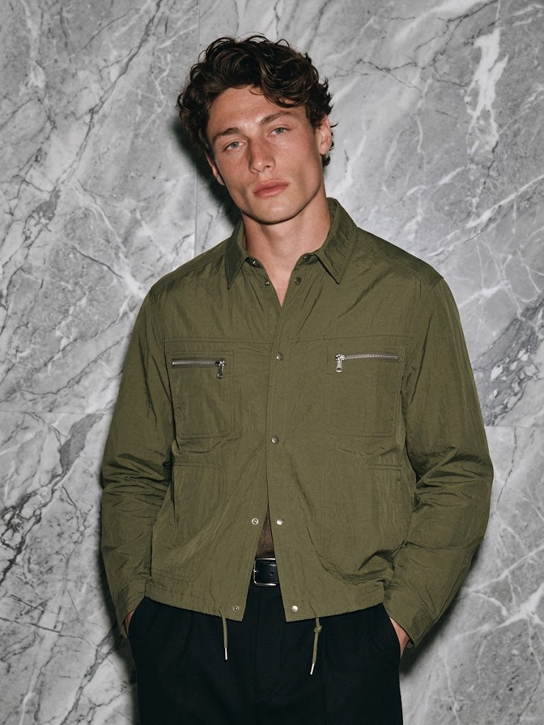 Men's Minimalist Lapel Autumn Top