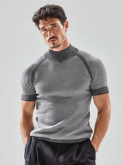 Casual, breathable and lightweight knitted T-shirt