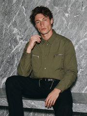 Men's Minimalist Lapel Autumn Top