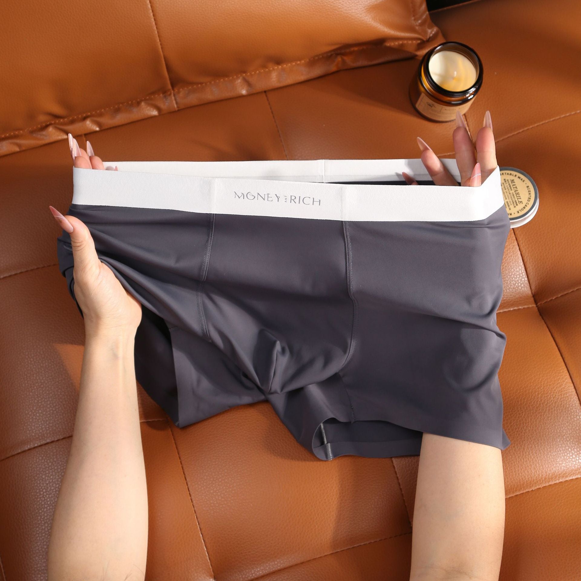 Men's ice-feel breathable underwear