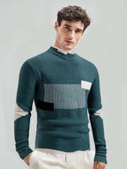 Haut décontracté en tricot à manches longues pour homme