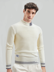 Haut décontracté en tricot à manches longues pour homme